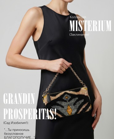 Клатч-конверт-косметичка из Шелка Женский GRANDIN PROSPERITAS!_Thiny/S